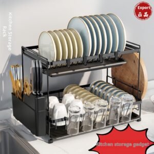 Dish rack, dish drainer, kitchen storage rack, stainless steel bowl and plate rack, bowl and chopstick rack, dish drainer basket