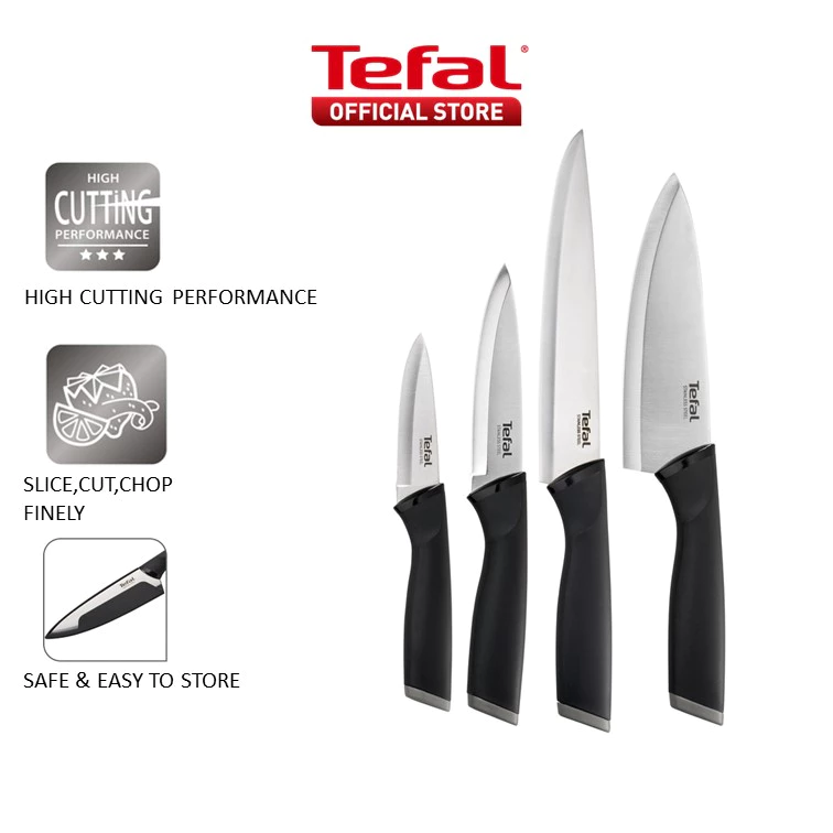 Tefal Comfort 4pcs Set (Paring 9cm + Utility 12cm + Chef 15cm + Slicing 20cm) K221S4